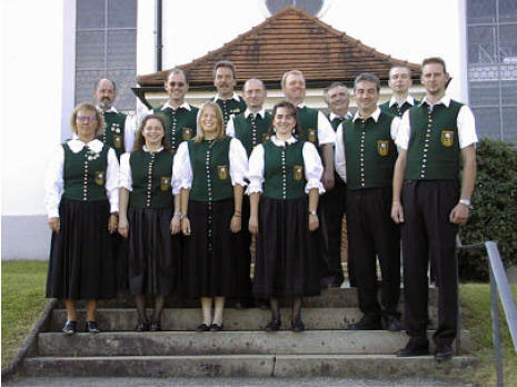 Vorstandschaft des Schützenvereins Haldenwang im  Jahre 2000