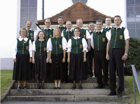 Vorstandschaft des Schützenvereins Haldenwang im Jahre 2000